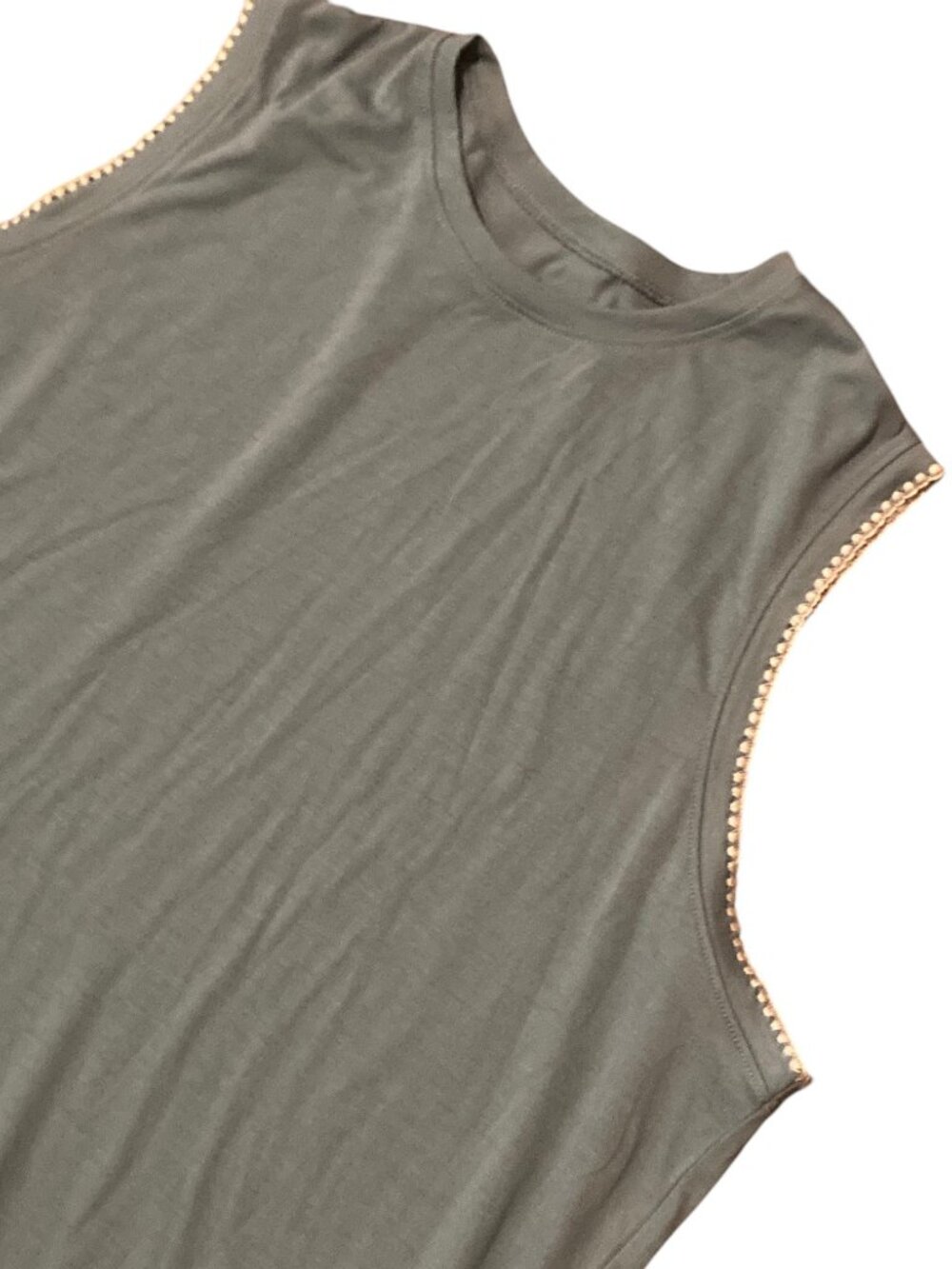 Women's NIKE Dri-Fit Crochet-Trimmed Tank Top ~ Blue ~ Size XL